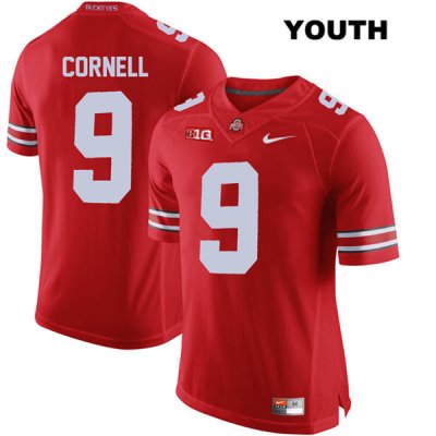 Youth NCAA Ohio State Buckeyes Jashon Cornell #9 College Stitched Authentic Nike Red Football Jersey DC20L82AE